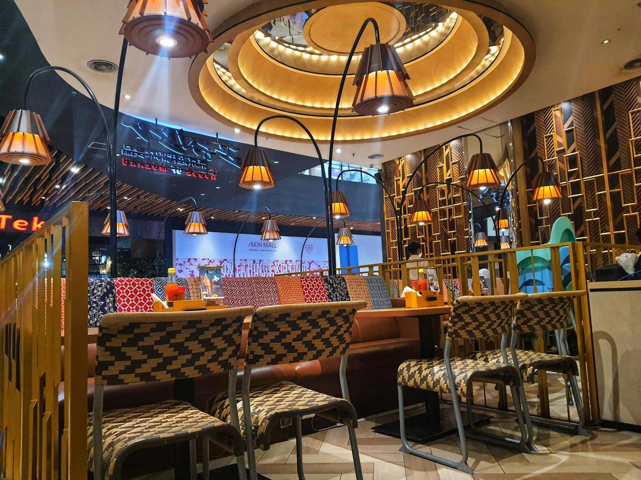 Jakarta, Indonesia in July 2022. The atmosphere of a Japanese restaurant, the name of this restaurant is Zenbu. photo