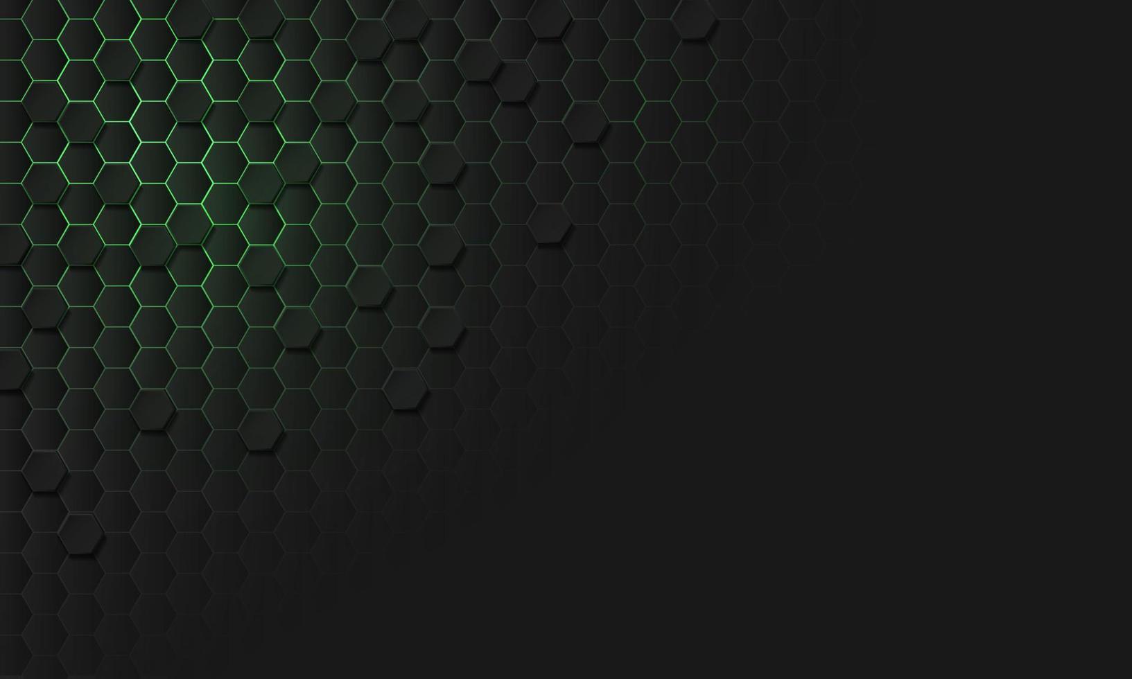 abstracto verde claro gris oscuro hexágono textura 3d patrón geométrico con diseño de espacio en blanco tecnología moderna vector futurista