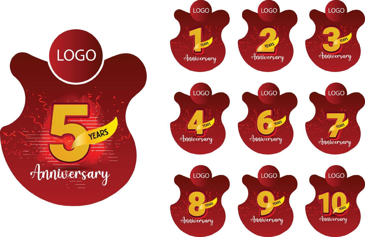 Dangler Design, Vector dangler design template, Anniversary Dangler, Anniversary celebration