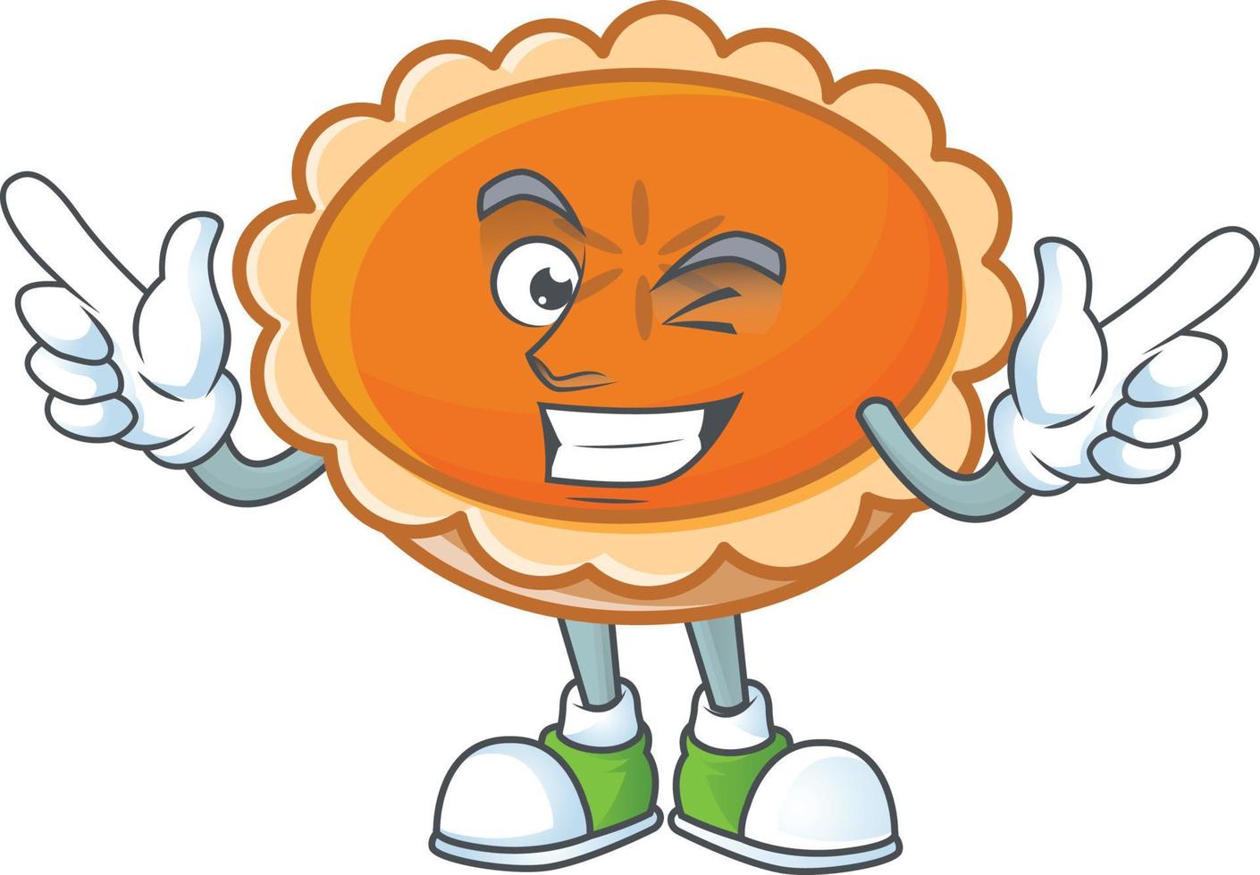 Orange Pie Thanksgiving Vector