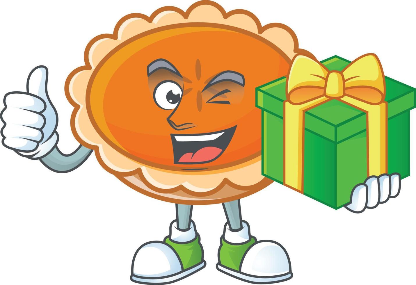 Orange Pie Thanksgiving Vector