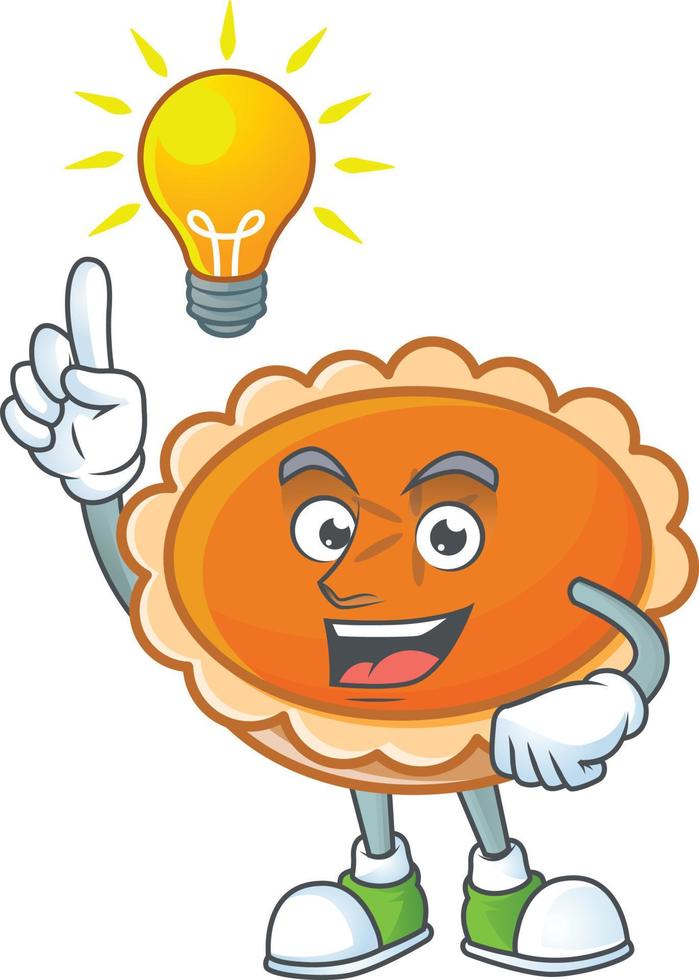 Orange Pie Thanksgiving Vector