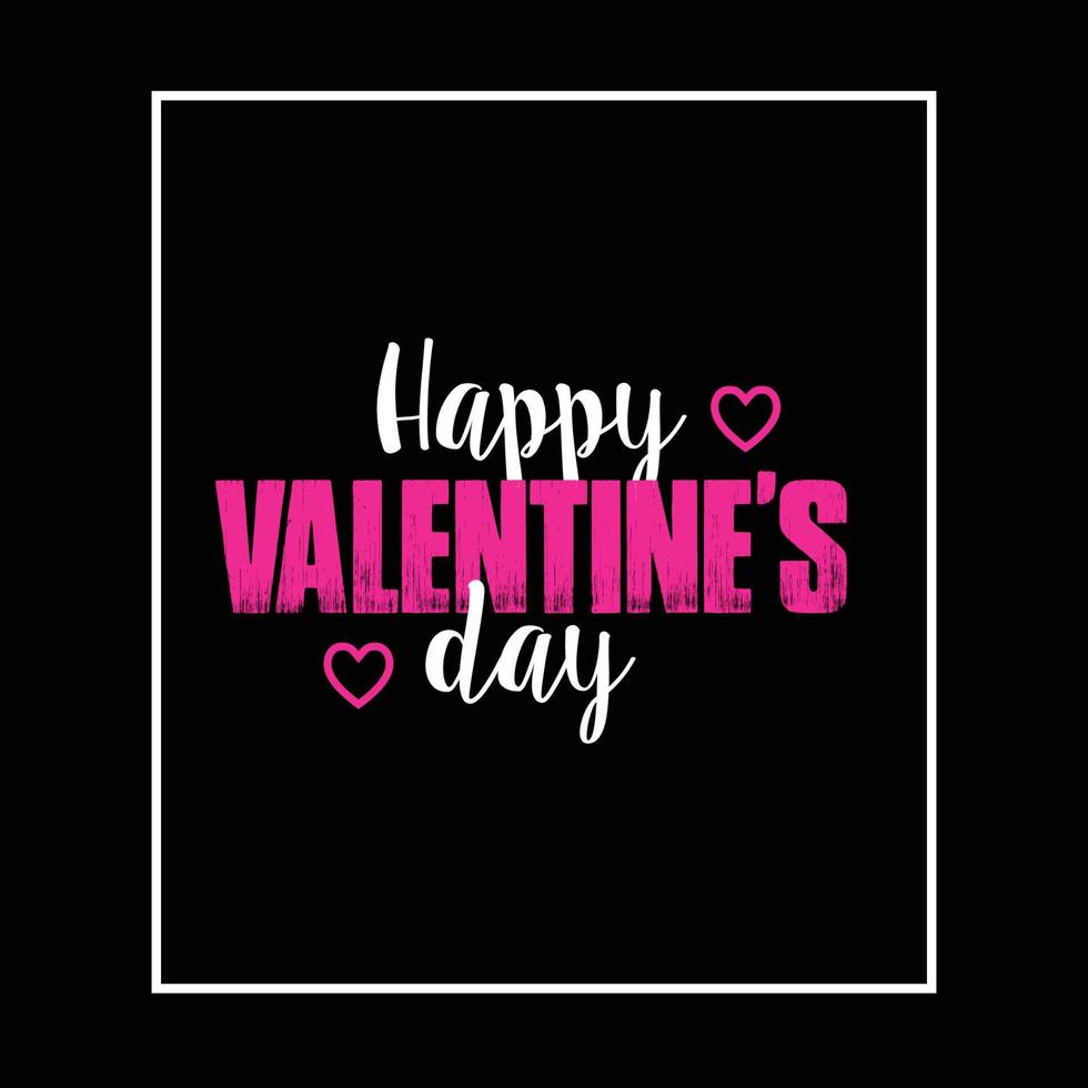 Valentines day typography tshirt design vector