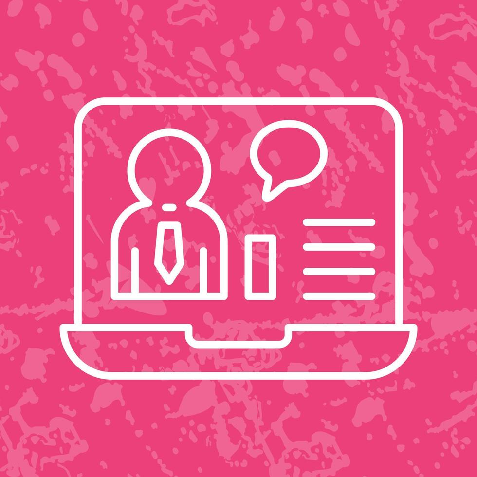 Online Job Interview Vector Icon