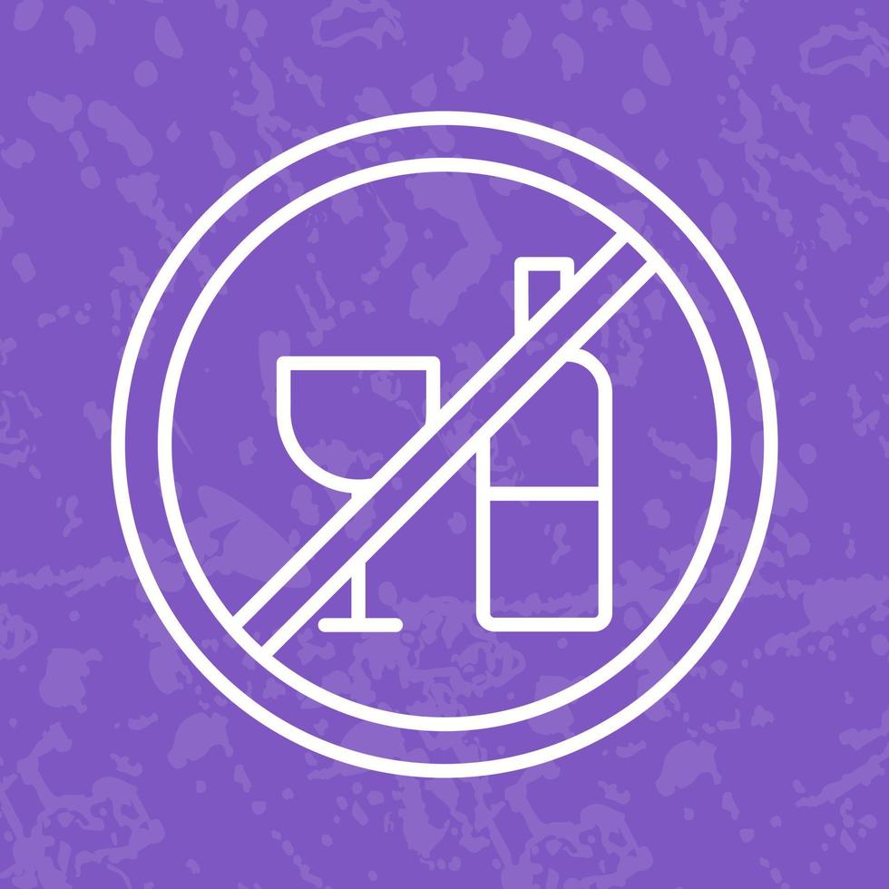 No Drinking Vector Icon