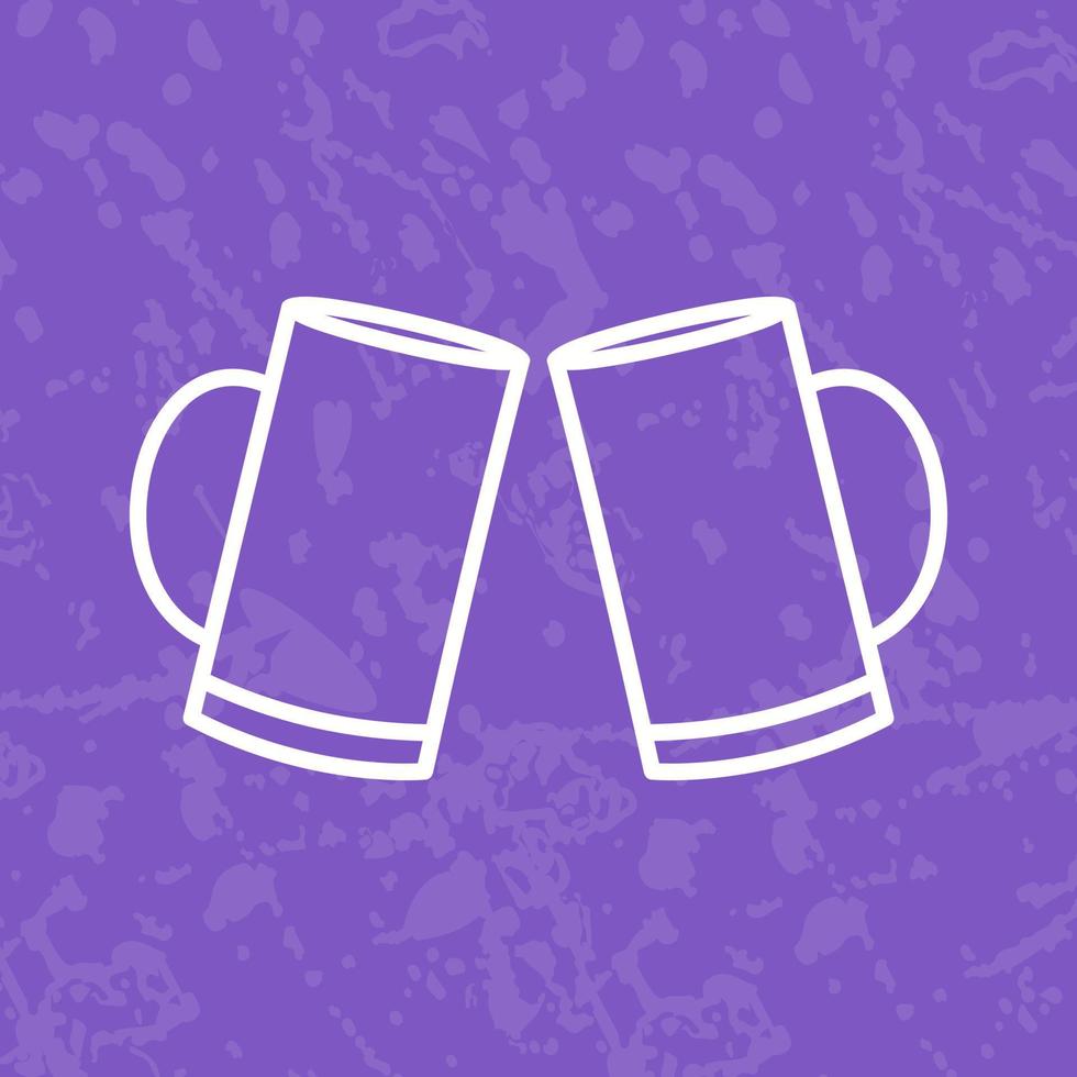 Beers Toasting Vector Icon