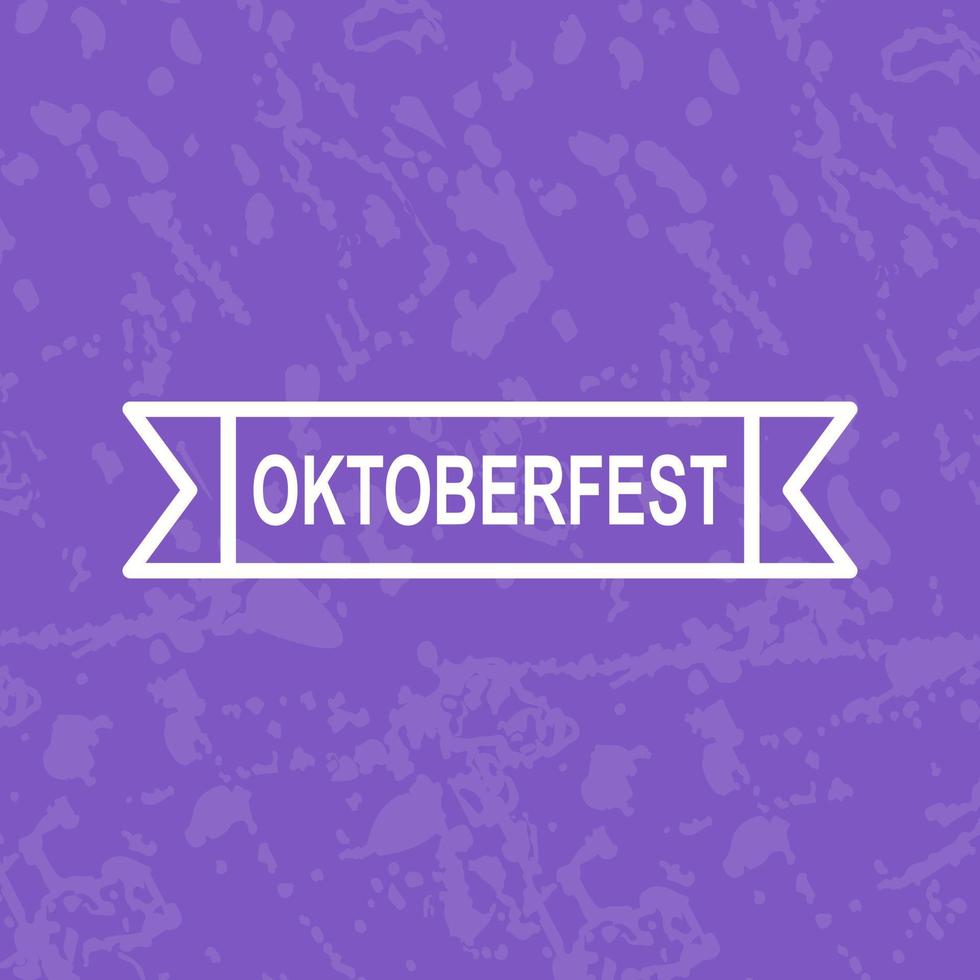 Oktoberfest Banner Vector Icon