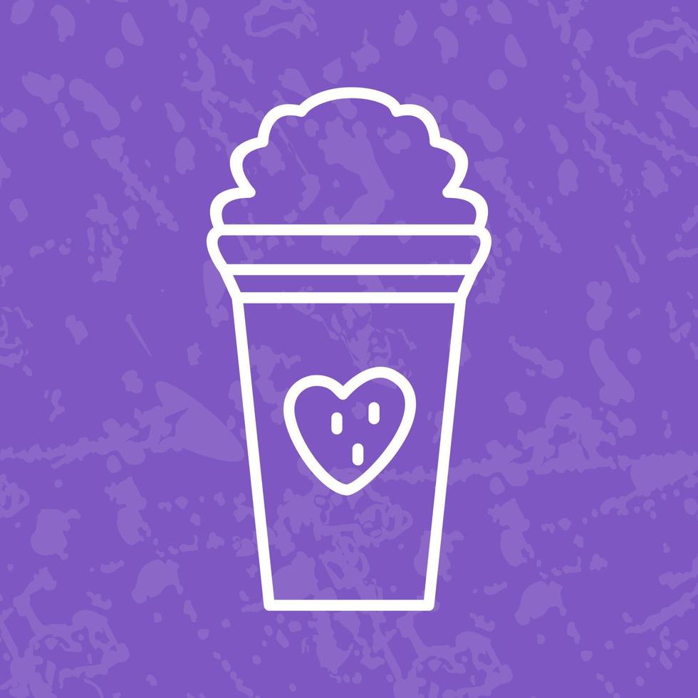 Unique Strawberry Milkshake Vector Icon