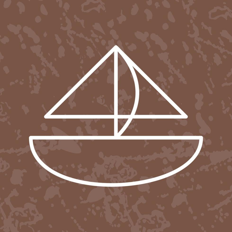 Small Yacht Vector Icon