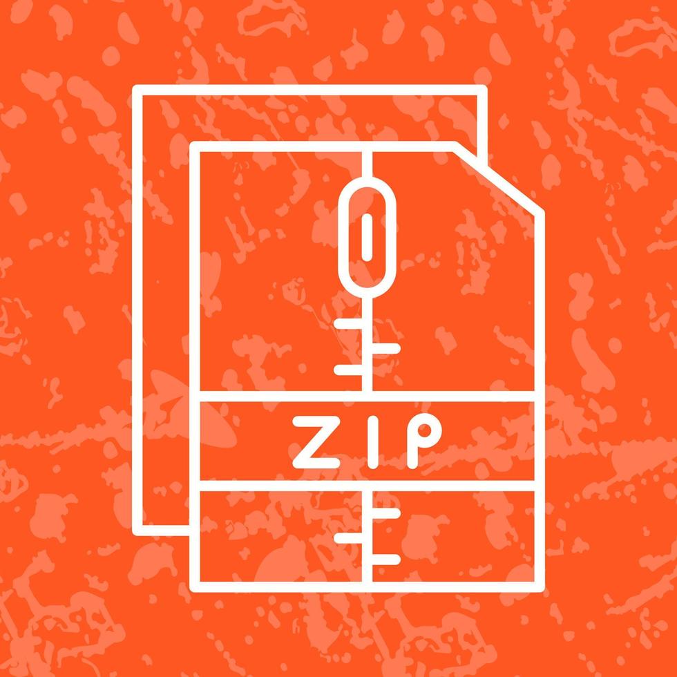 icono de vector de archivo zip