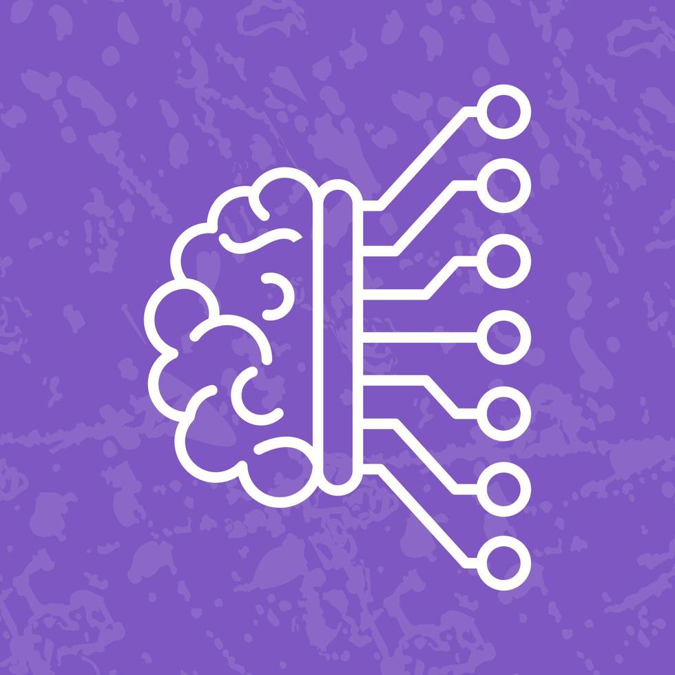 Machine Learning Vector Icon