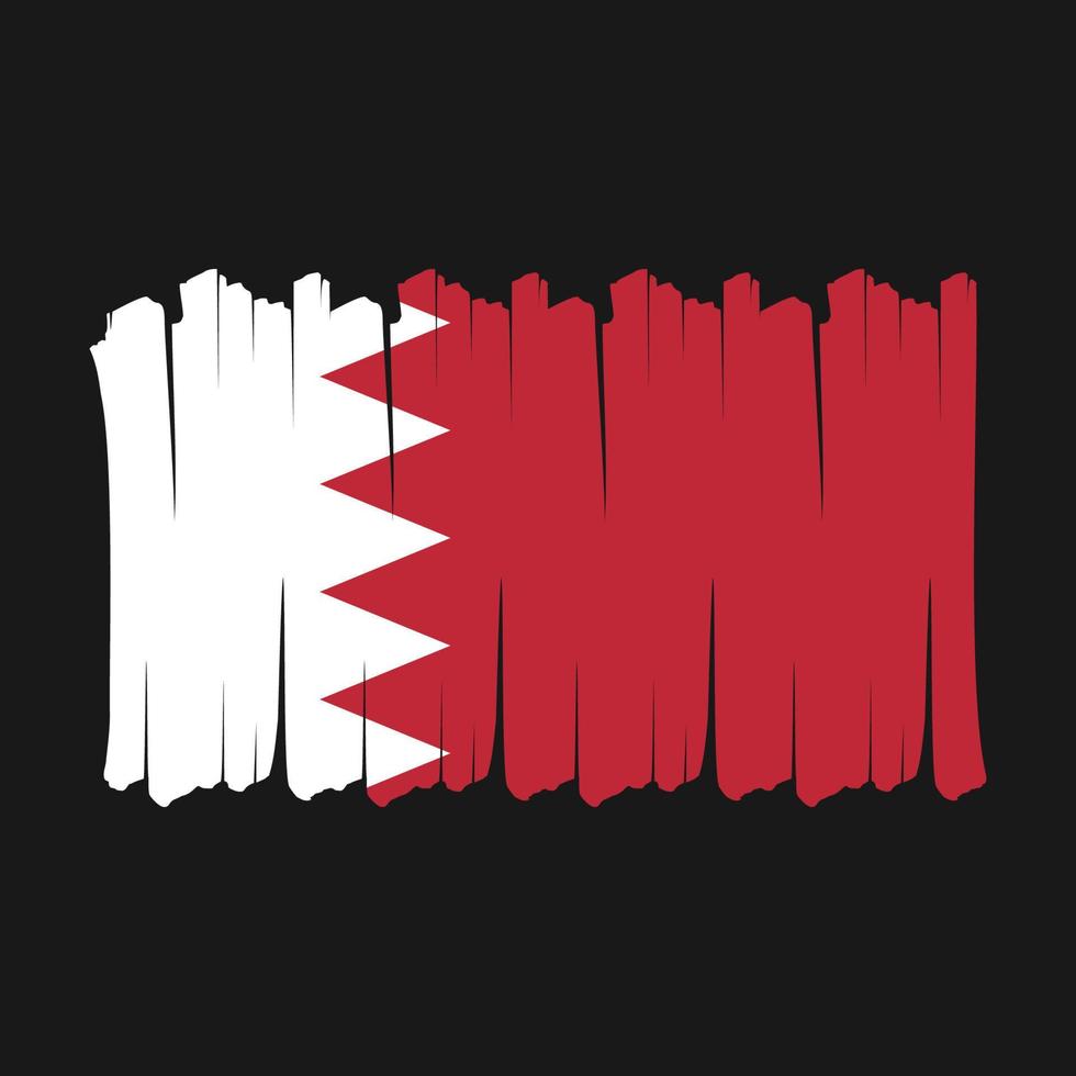 Bahrain Flag Brush vector