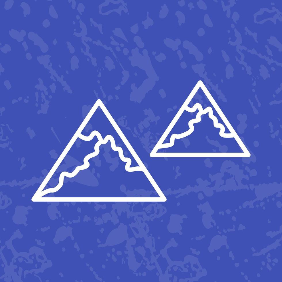 Unique Mountains Vector Icon