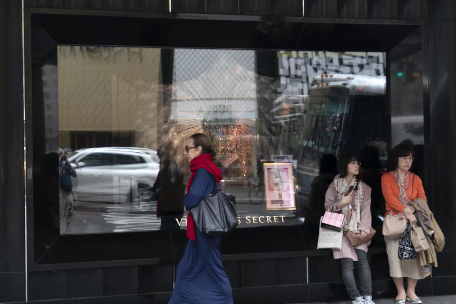 NEW YORK, USA - MAY 6 2019 - 5th Avenue full of people photo