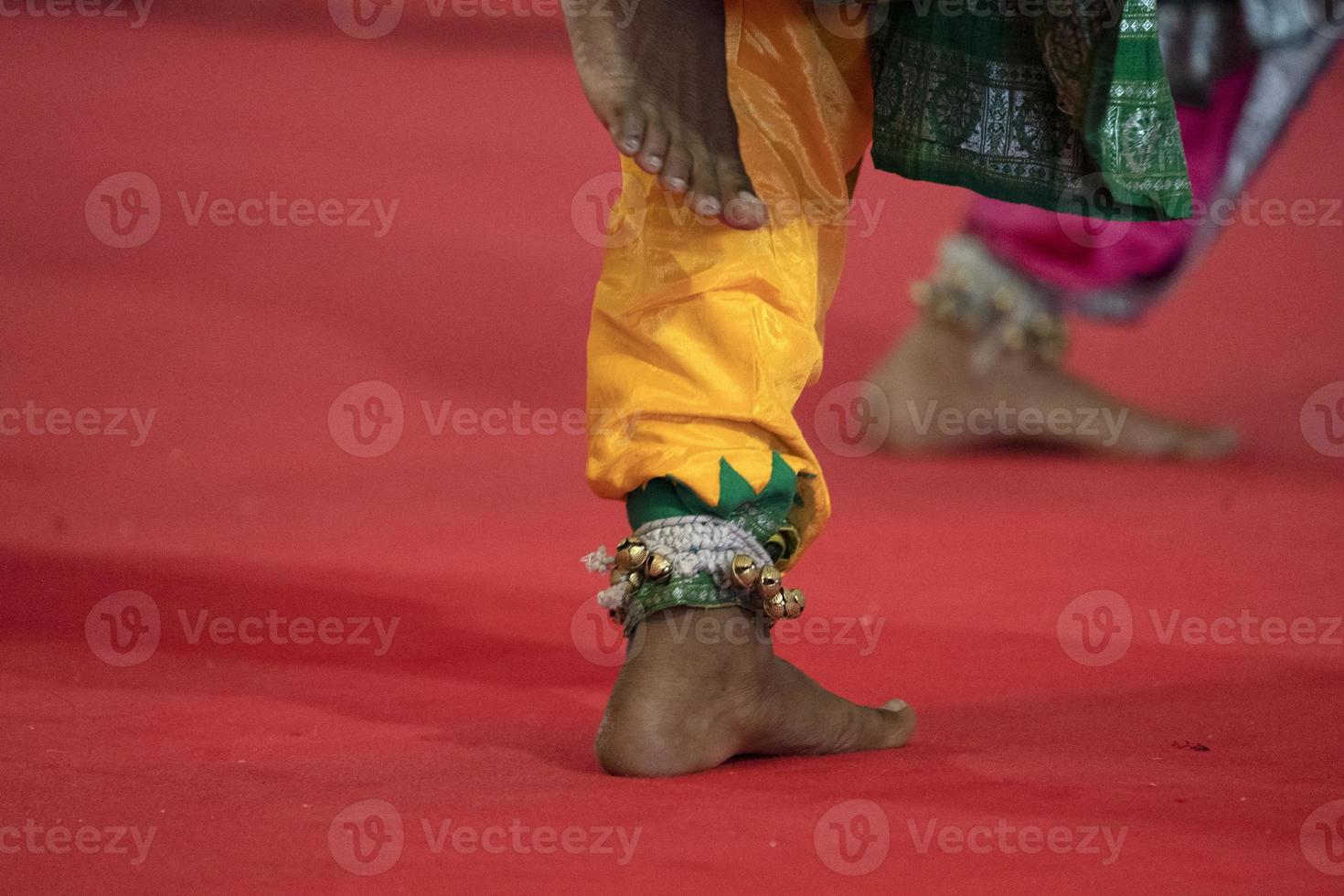 India traditional dance foot detail photo