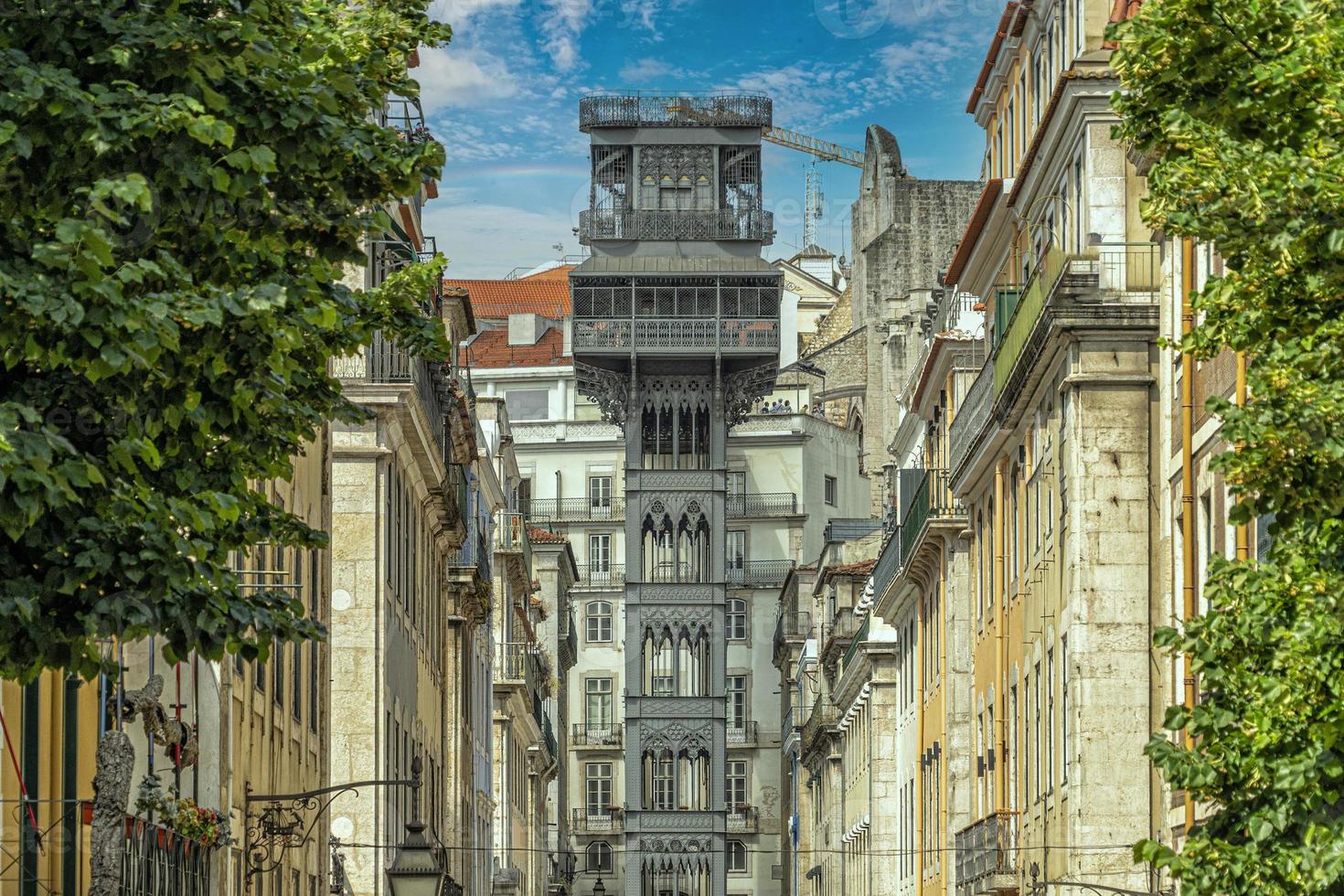 Lisbon Iron Elevator Santa Justa historic building photo