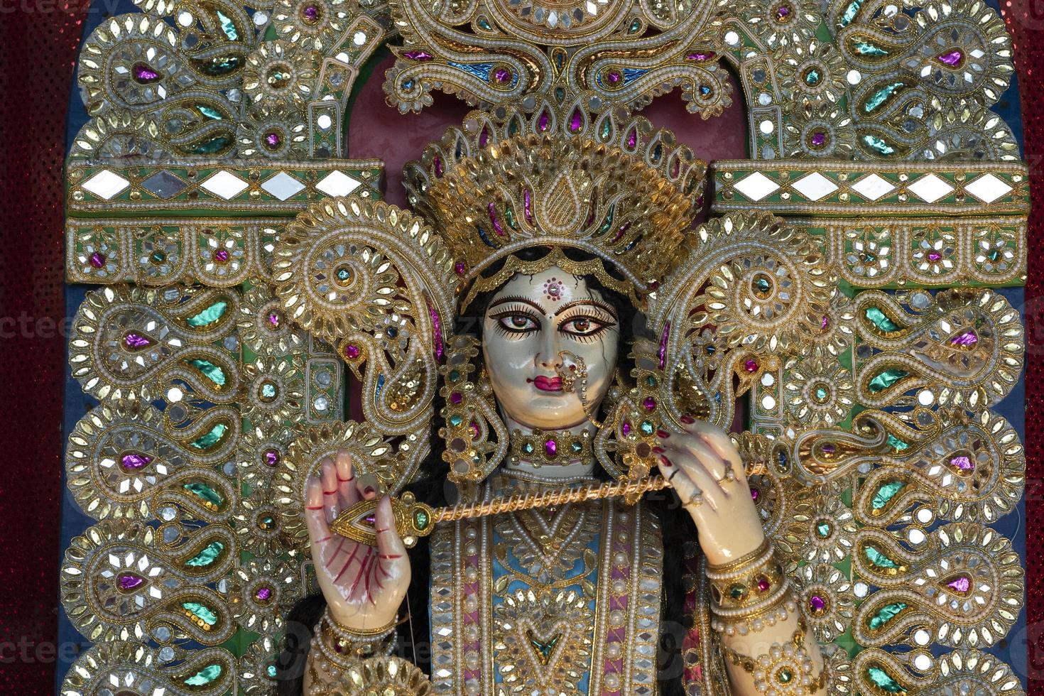 Durga statue close up photo
