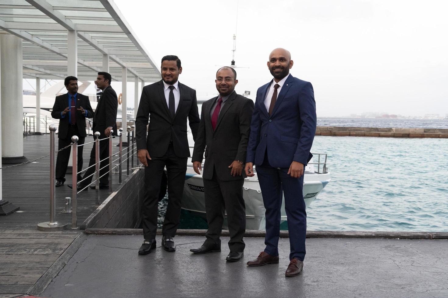 MALE, MALDIVES - FEBRUARY 16 2019 - Business people at bank event celebration photo
