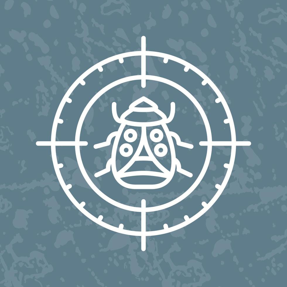 Bug Target Vector Icon