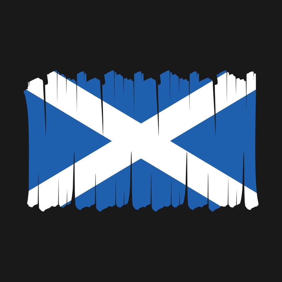 Scotland Flag Brush vector