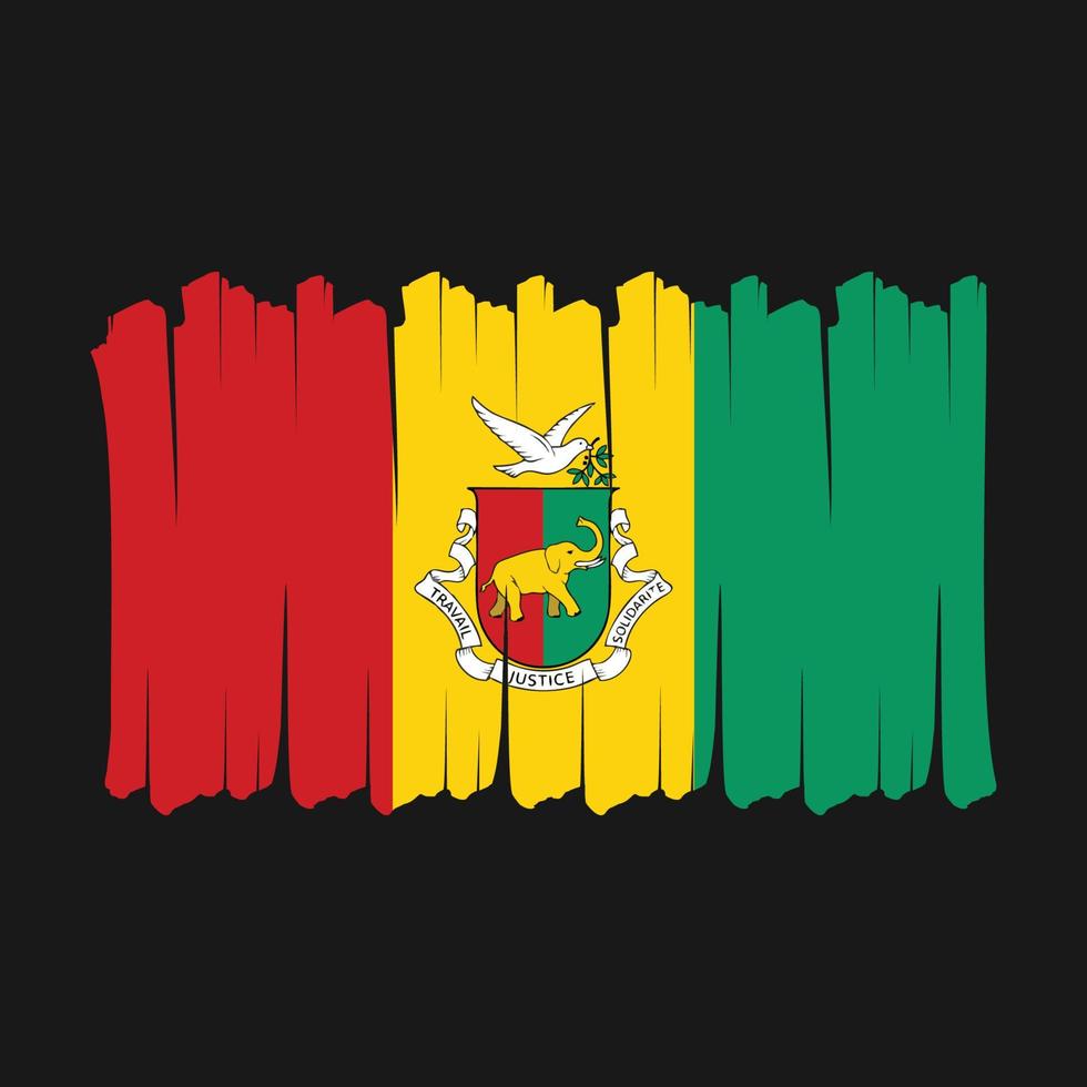 Guinea Flag Brush vector