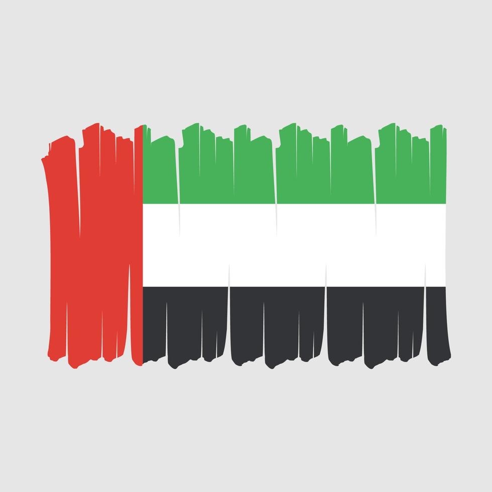 UAE Flag Brush vector