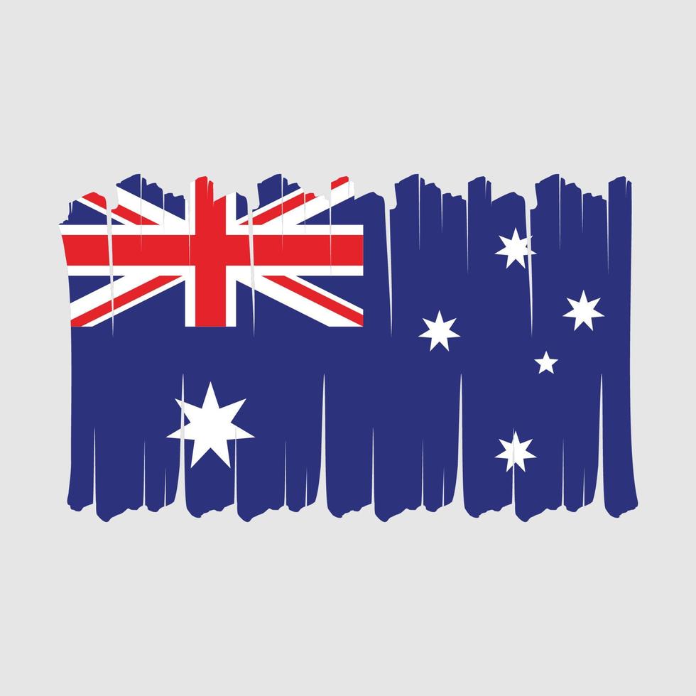 cepillo de bandera de australia vector