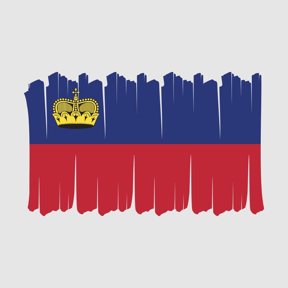 Liechtenstein Flag Brush vector