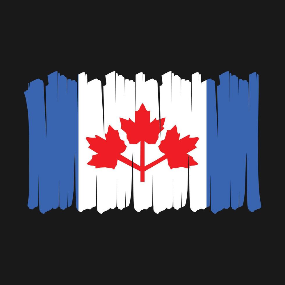 Canada Flag Brush vector