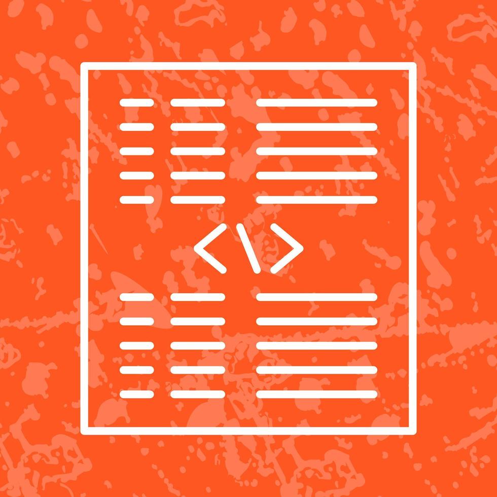 Piece of Code Vector Icon