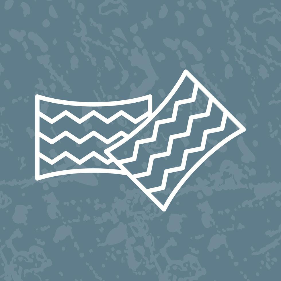 Line Icon With Colored Background vector