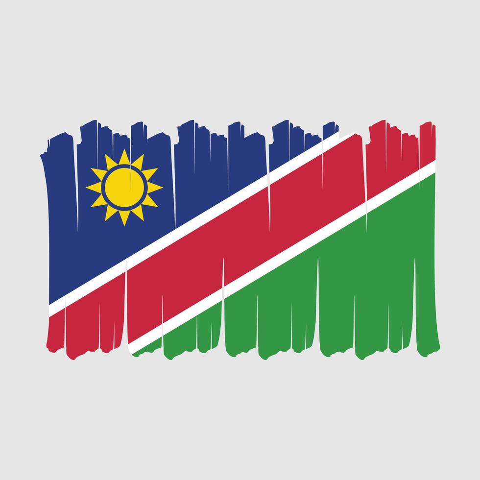 Namibia Flag Brush vector