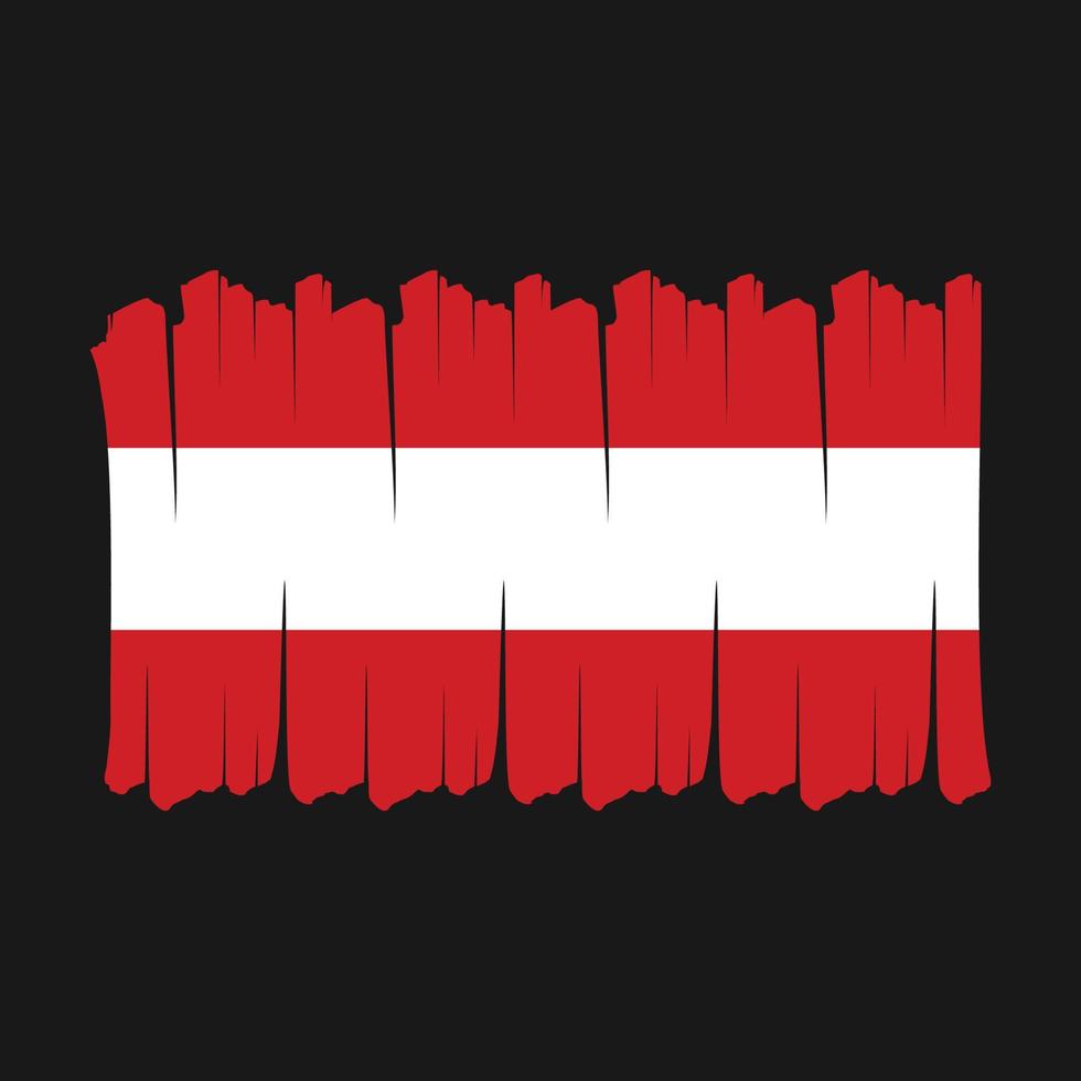 Austria Flag Brush vector