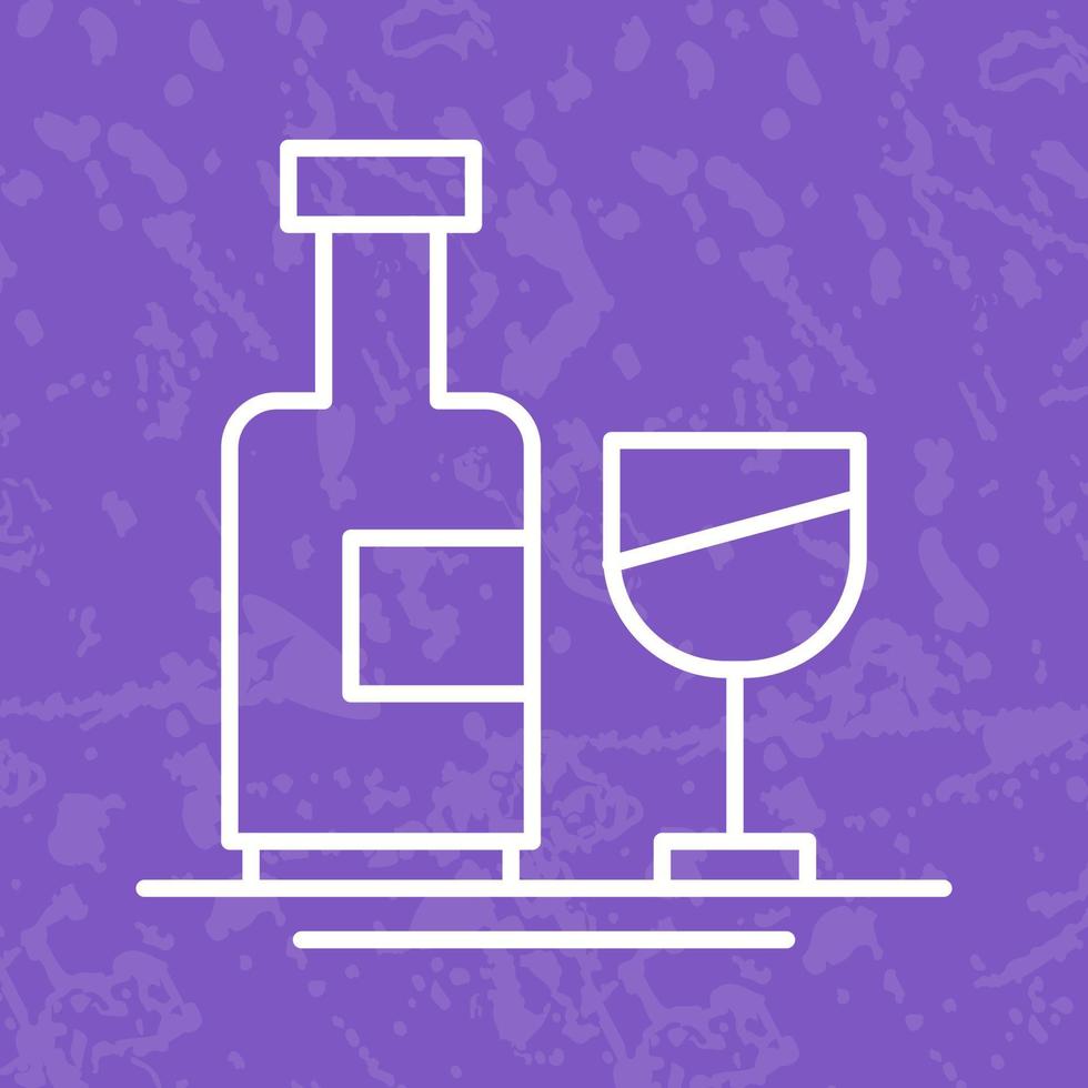 icono de vector de botella de vino