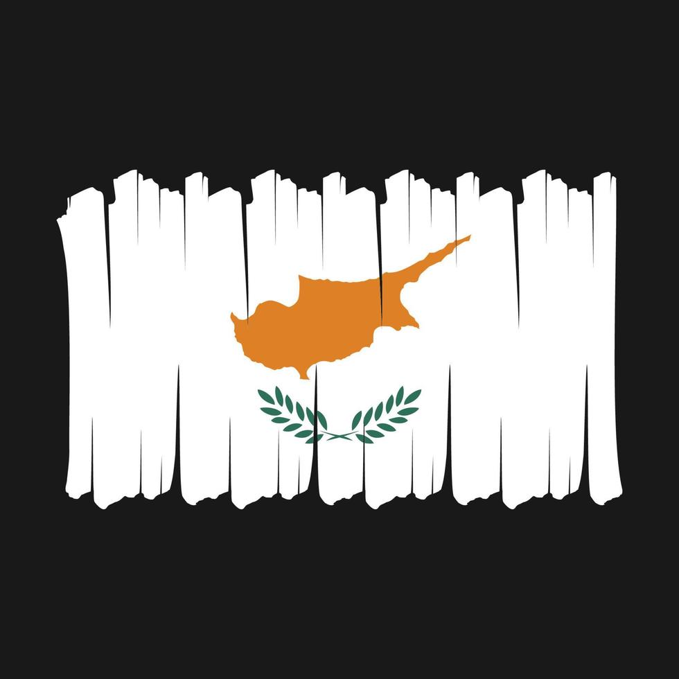 Cyprus Flag Brush vector