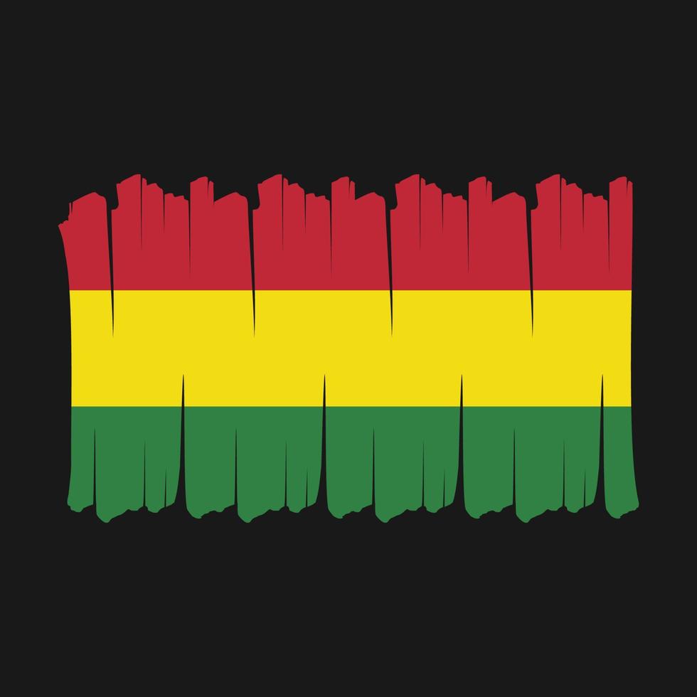 Bolivia Flag Brush vector