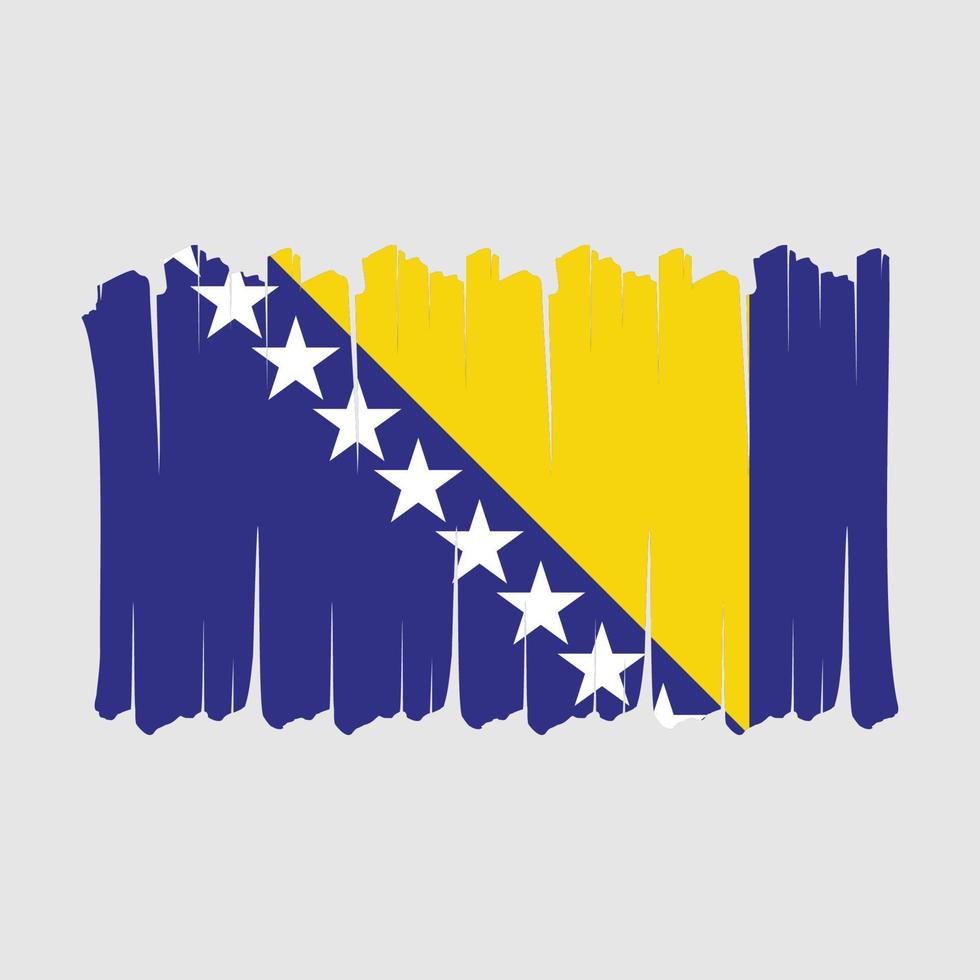 Bosnia Flag Brush vector