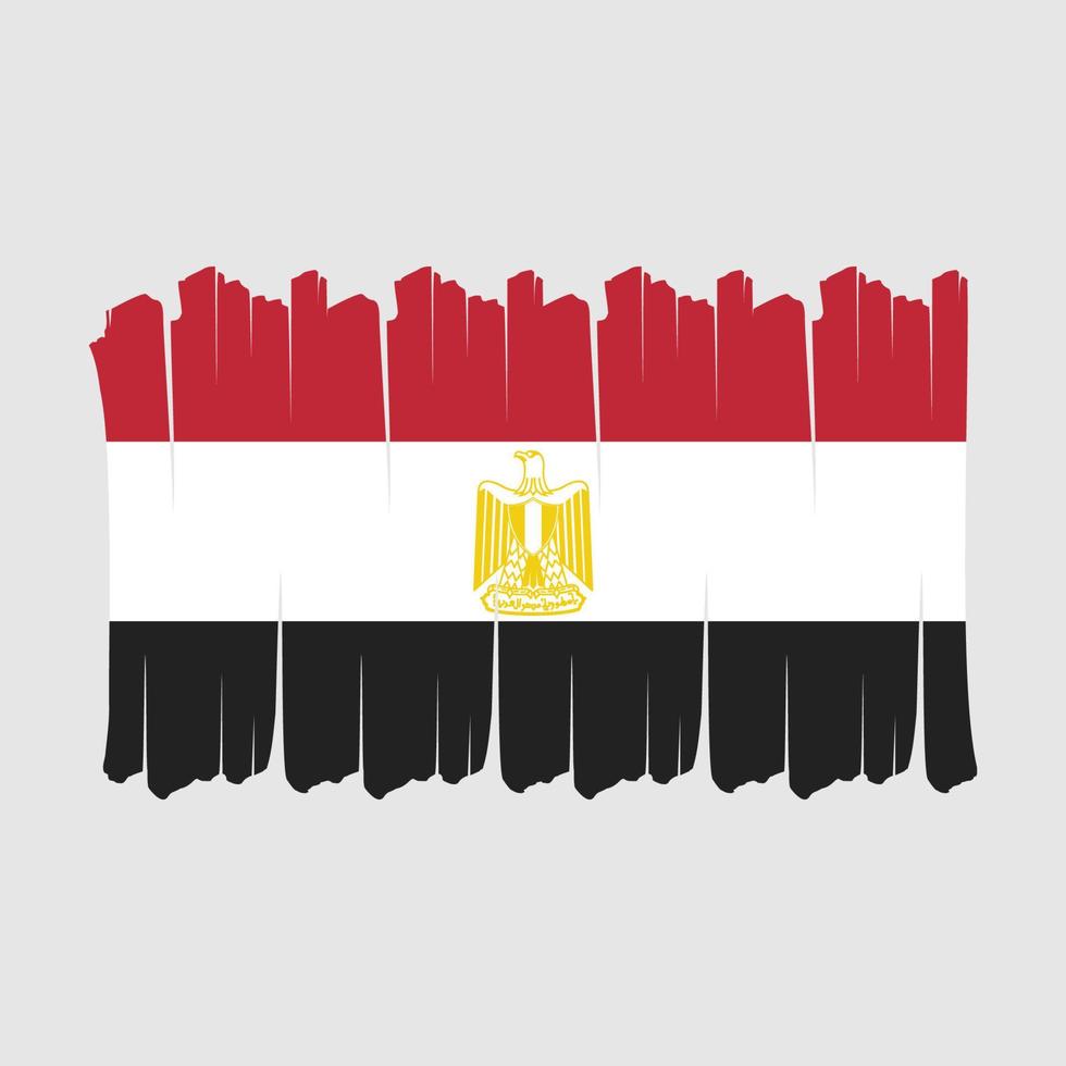 Egypt Flag Brush vector