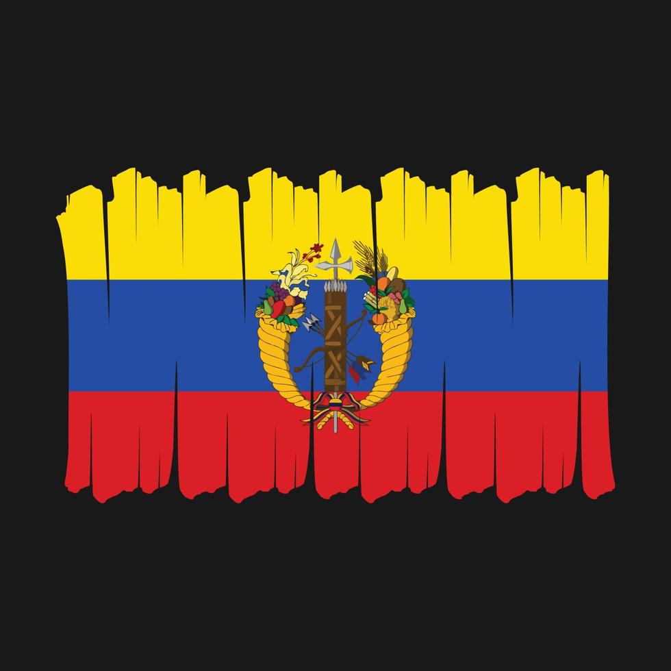 Colombia Flag Brush vector