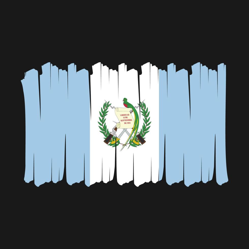 cepillo de bandera de guatemala vector