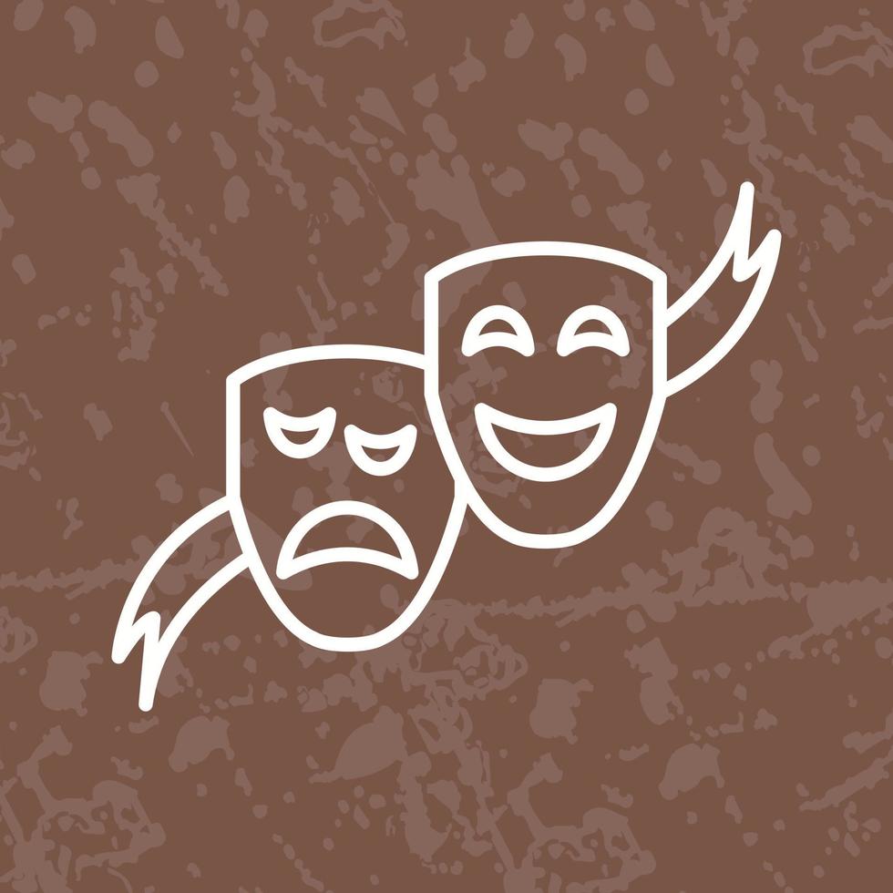 Theater Masks Vector Icon