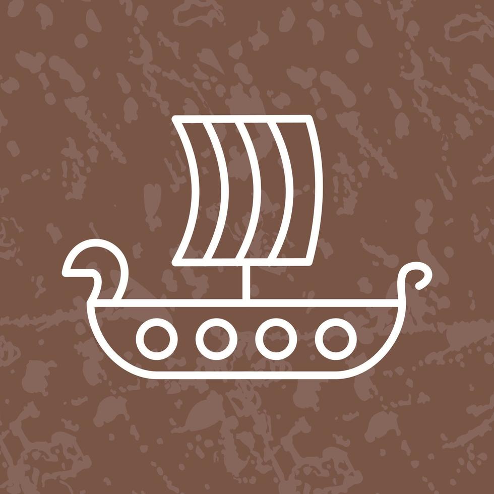 Viking Ship Vector Icon