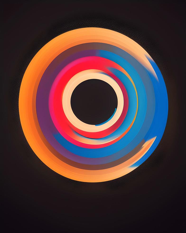 Colorful Circles Background photo