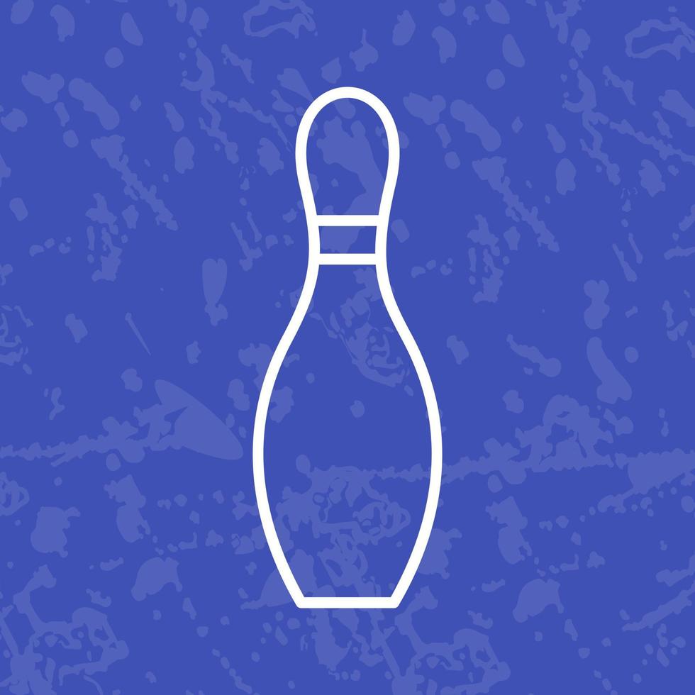 Unique Bowling Pin Vector Icon