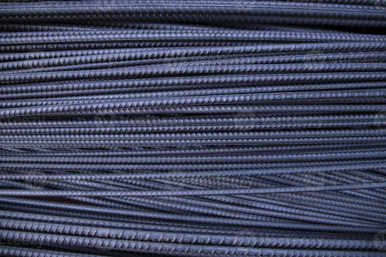 Steel wire for construction work, close-up. Industrial background photo