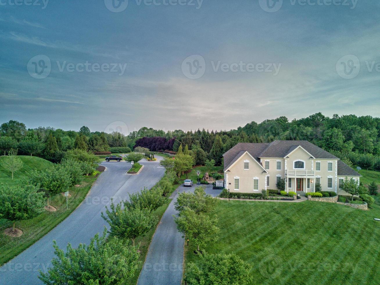 maryland county houses aerial view photo