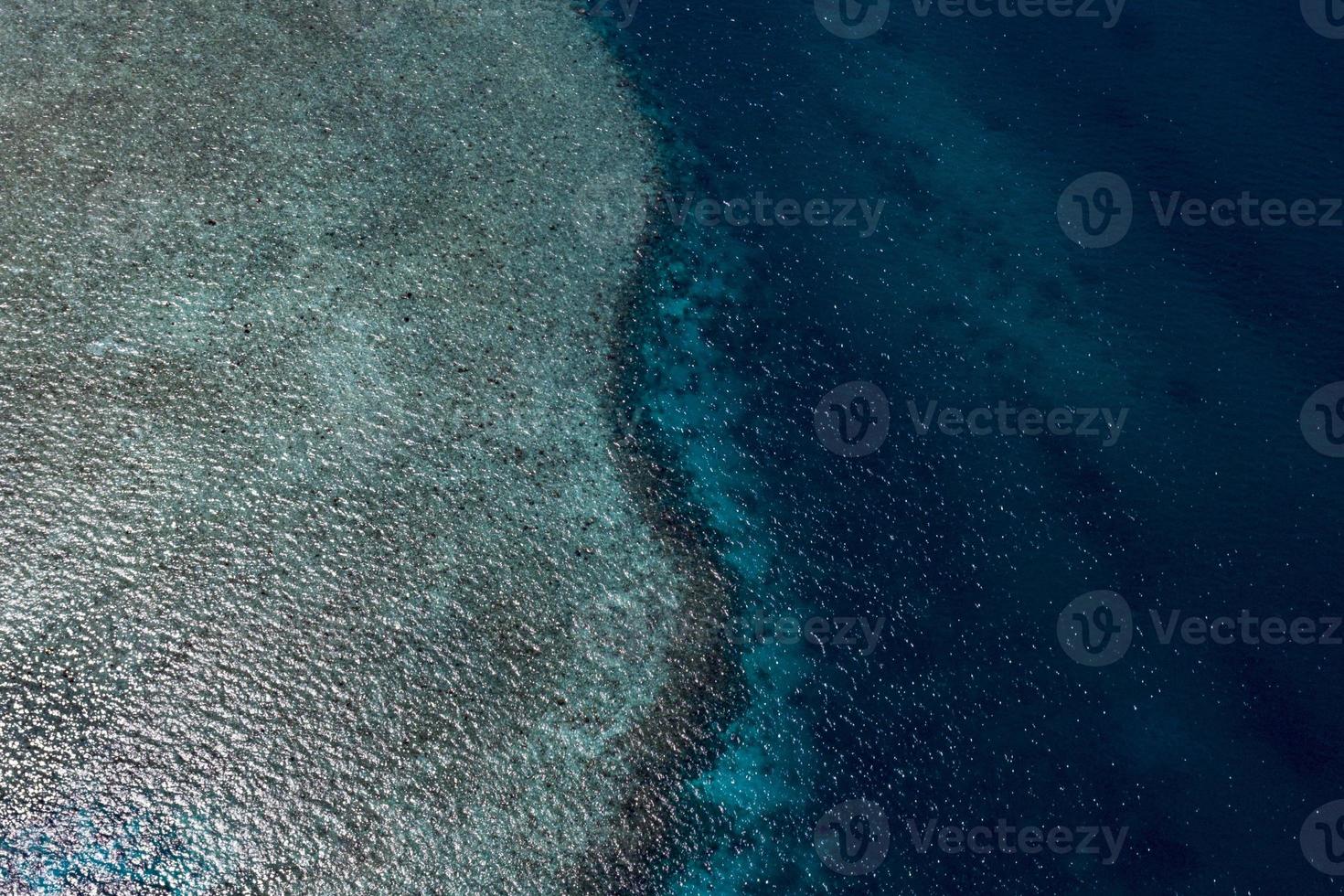 reef of Maldive aerial view panorama landscape photo