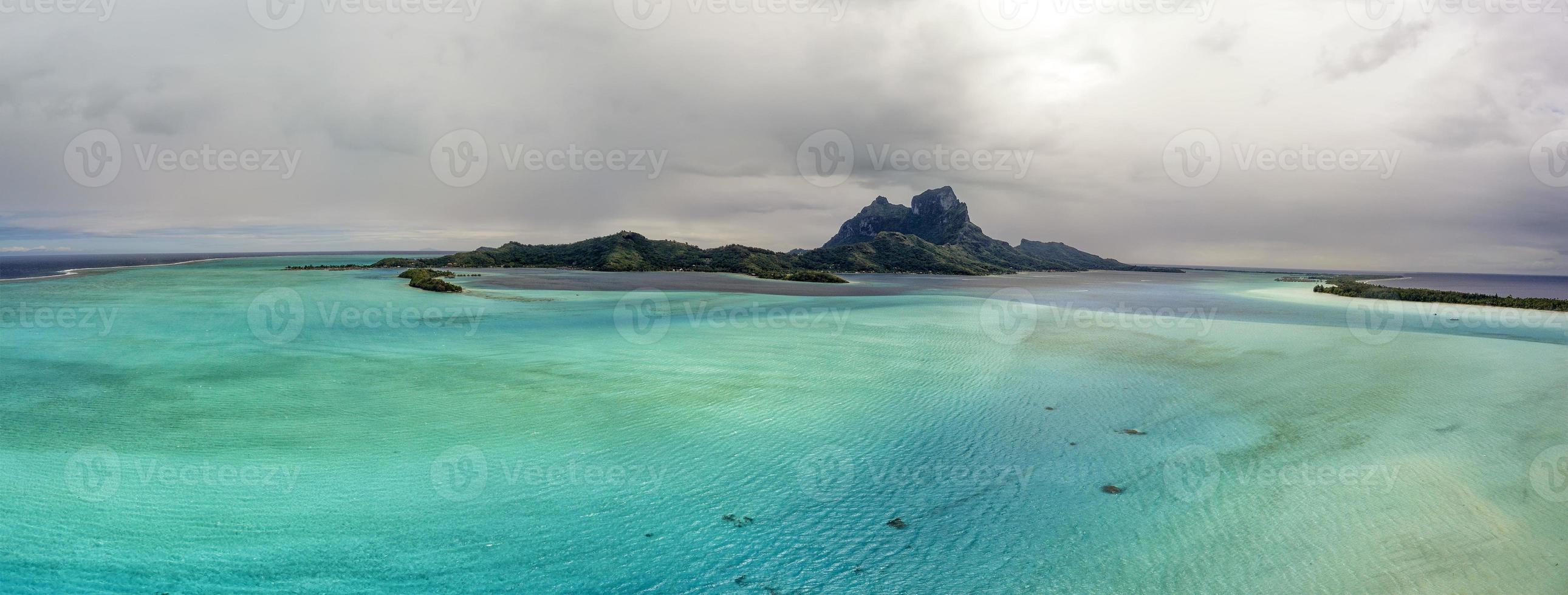 bora bora aire paisaje polinesia francesa foto