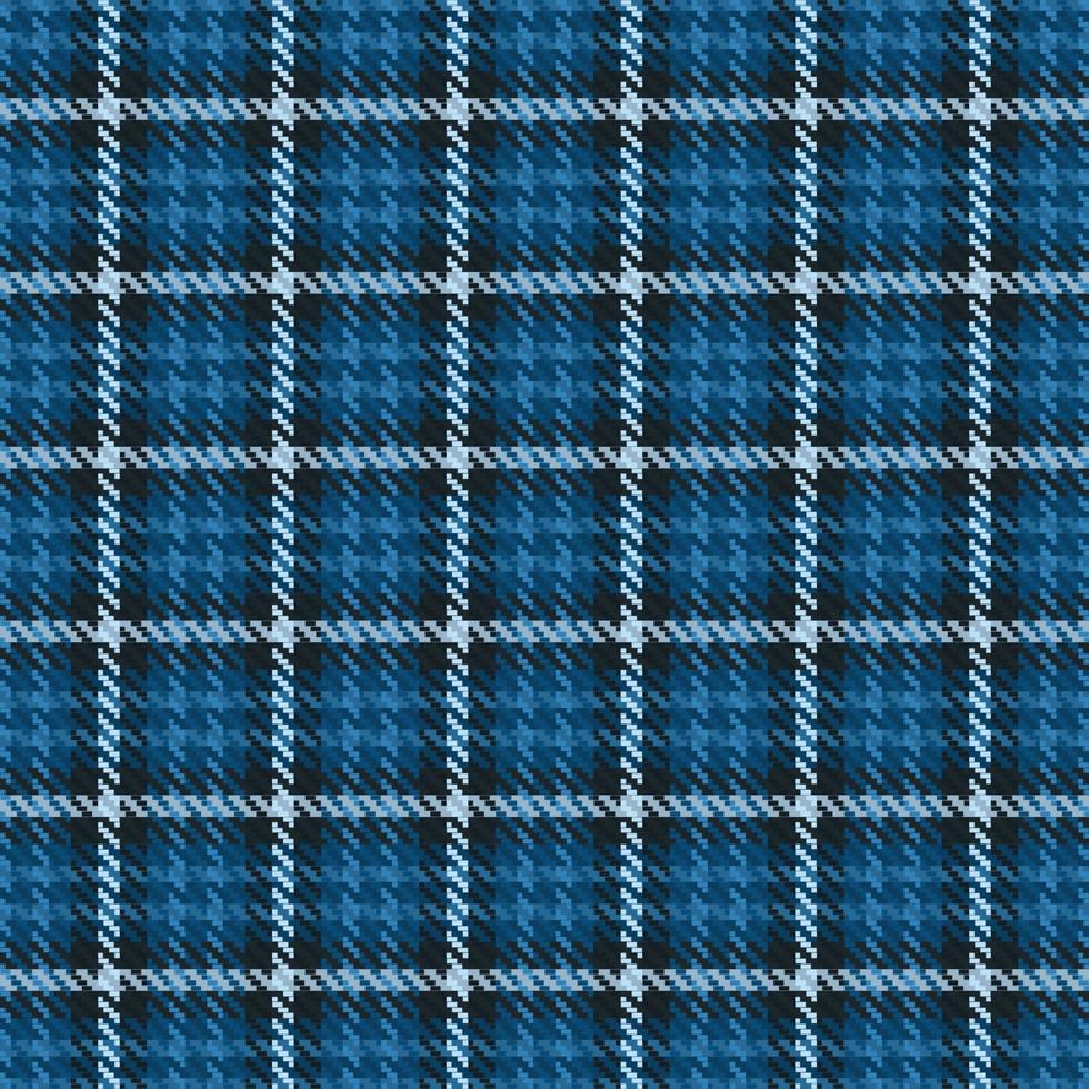Tartan plaid pattern with dark color. vector