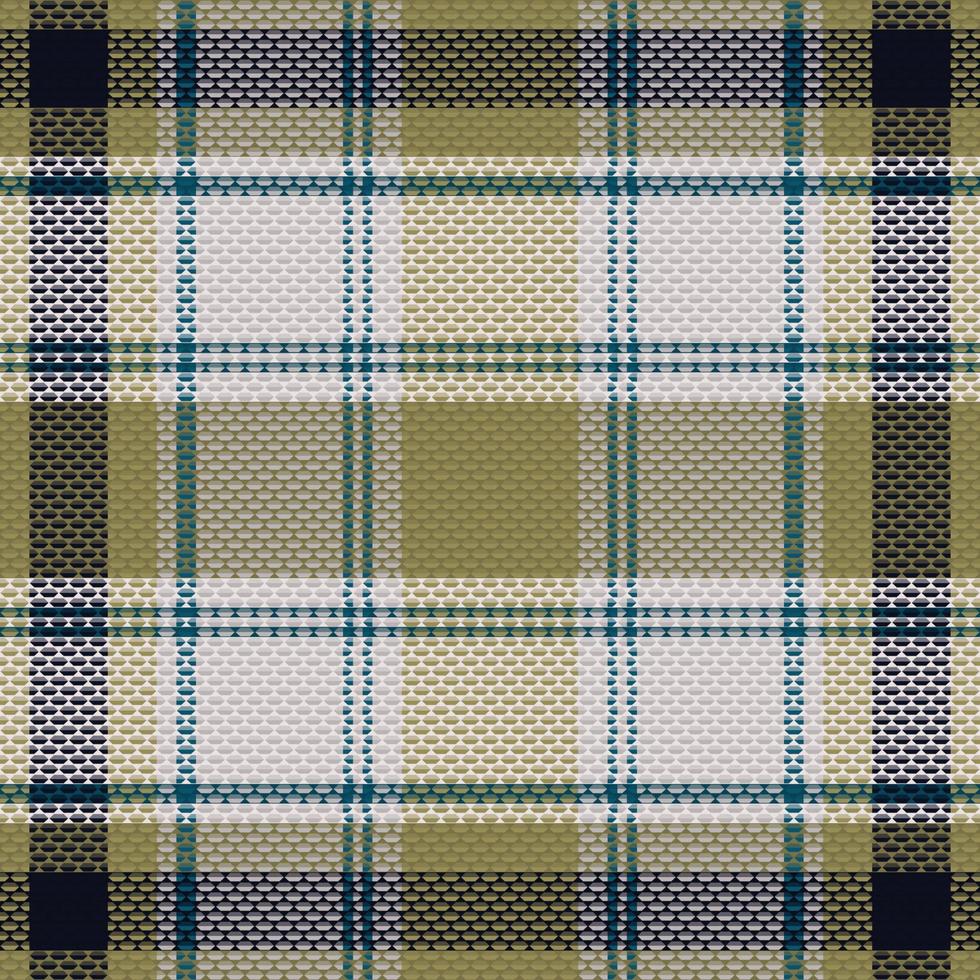 Tartan plaid pattern with dark color. vector